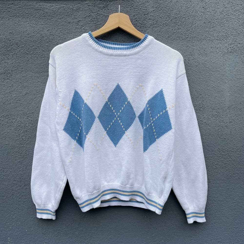 Vintage 90s Womens Academia Cotton Knit Sweater by Talbots